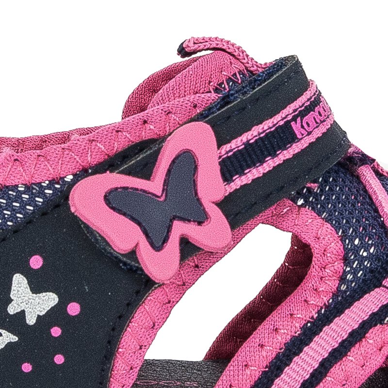 Kangaroos 02086 000 4294 DK Navy Fandango Pink Flat Shoes