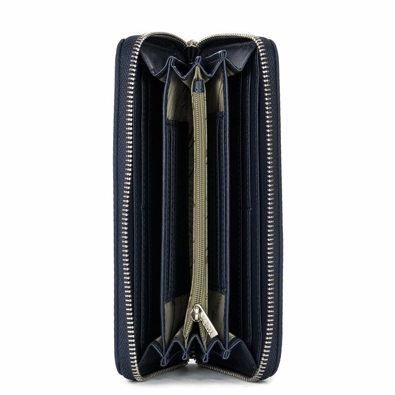 Portfel U.S. POLO ASSN. Springf L Zip Ard Wallet BEUPA5094WIP212 Navy Granatowy