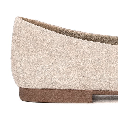 D&A Women's Low shoes Leather Beige
