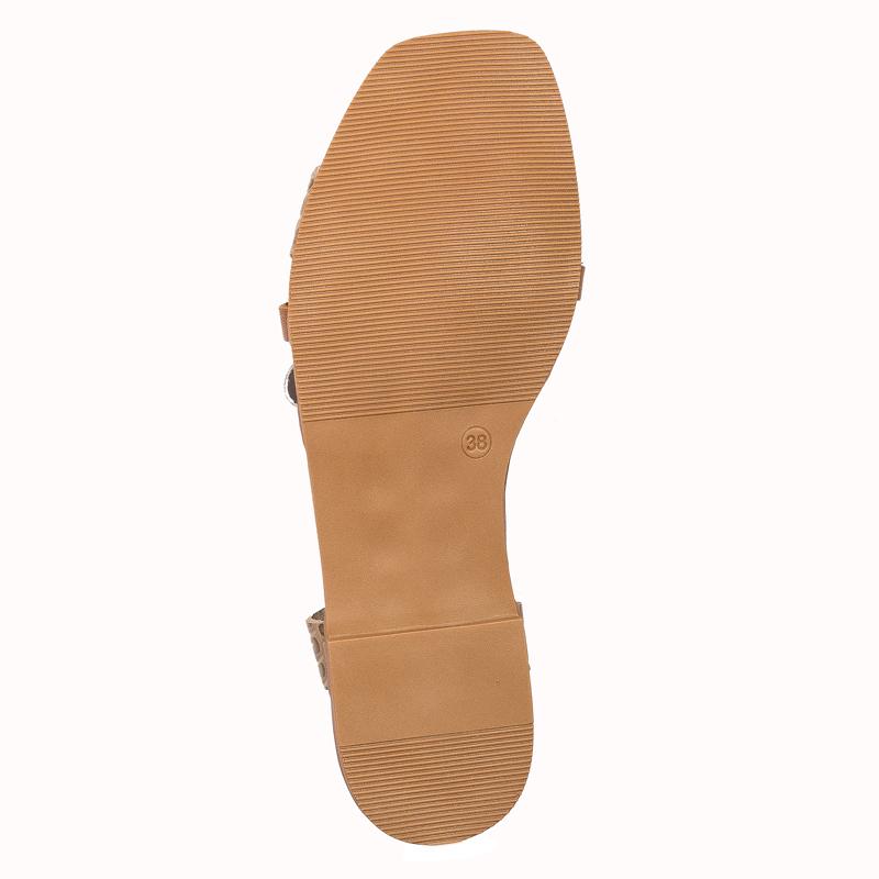 Maciejka Brown leather women's sandals