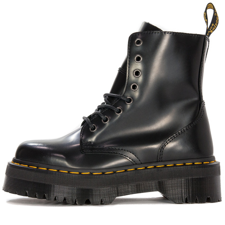 Dr. Martens Botki glany damskie skórzane Jadon Black czarne