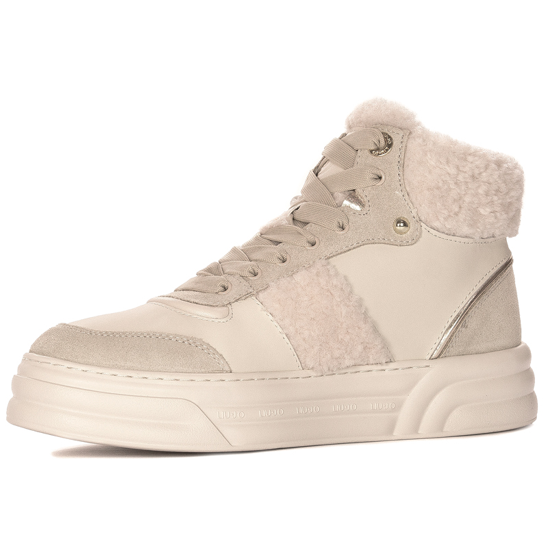 Liu Jo Women's Leather Platform Cleo 22 Sand Boots