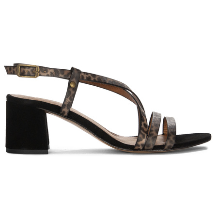 Maciejka Women's Leather Heeled Panther Sandals