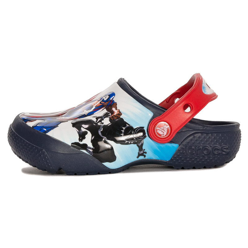 Crocs Klapki Dziecięce Navy Avengers Patch
