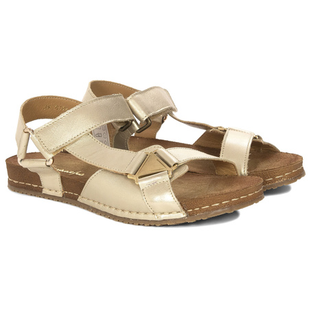 Maciejka Women's Leather Sandals Gold