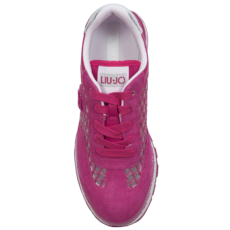 Liu Jo Sneakersy damskie na platformie Amazing 23 Pink-Silver