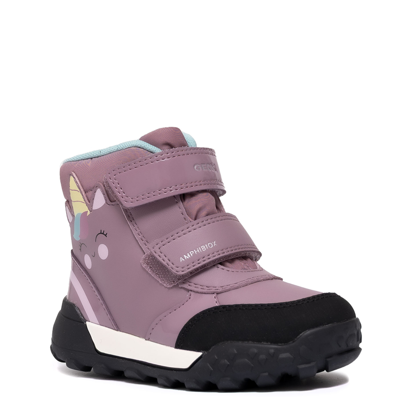 Geox Botki Dziewczęce Dark Purple
