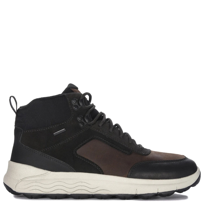 GEOX Men's leather boots coffee