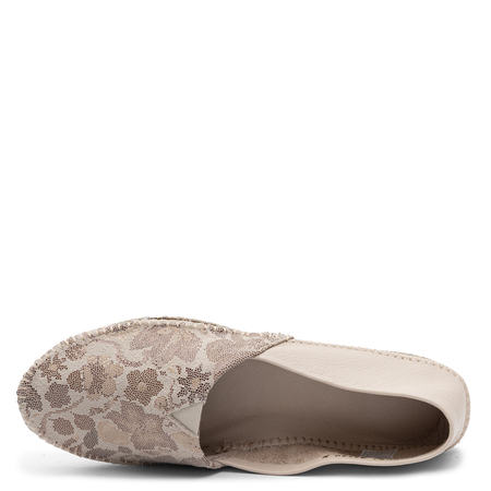 Maciejka Women's Leather Loafers Floral Pattern Beige 1930W-58/00-0