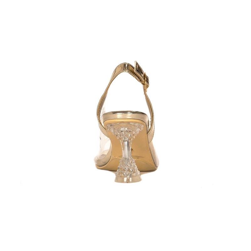 Sca'viola Women's sandals on a high heel Gold
