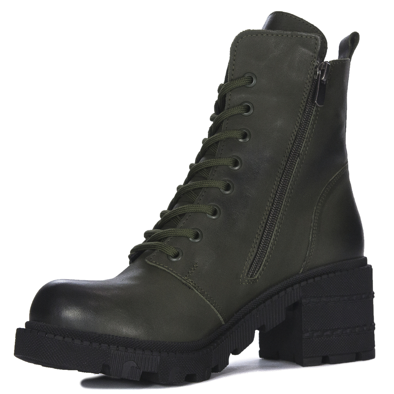 Boccato Women's Khaki Leather Boots