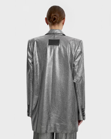 Opra Bahira Silver Oversize Blazer