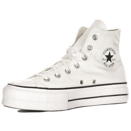 Converse Women's White/Black/White Trainers