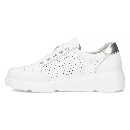 Filippo Sneakersy Damskie Skórzane Białe