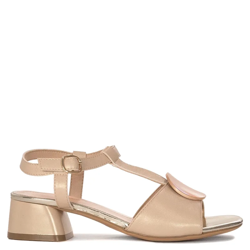 Sergio Leone Women's Sandals On A High Heel Chamoiss
