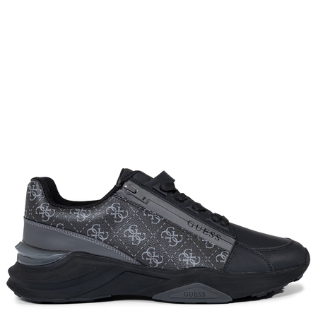 Guess Chunky Side-Zip Sneakers 4G Monogram Black FMFVALELE12-BLACK