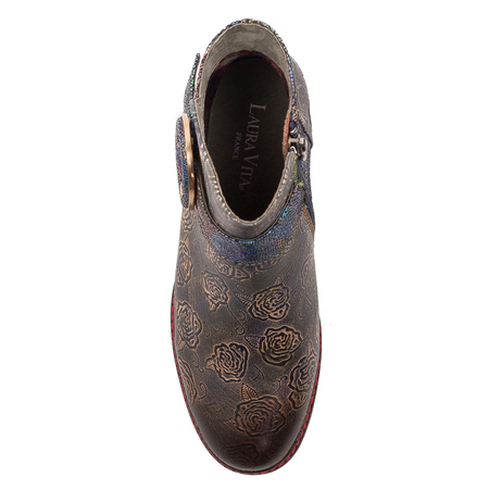 Laura Vita Women's boots in leather Odeo 01 Bleu