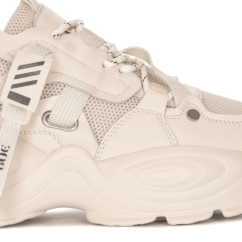 GOE Sneakersy buty damskie Beżowe