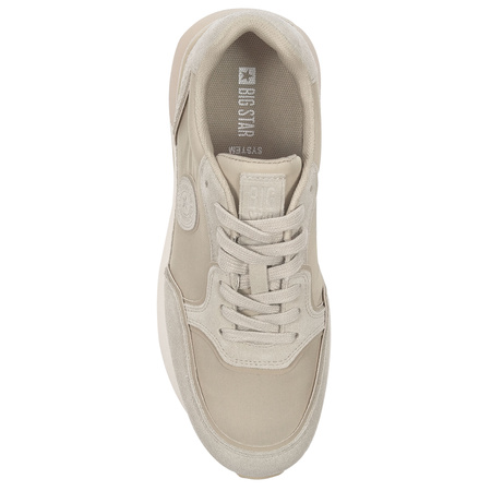 Big Star Sneakersy Półbuty Damskie Beżowe