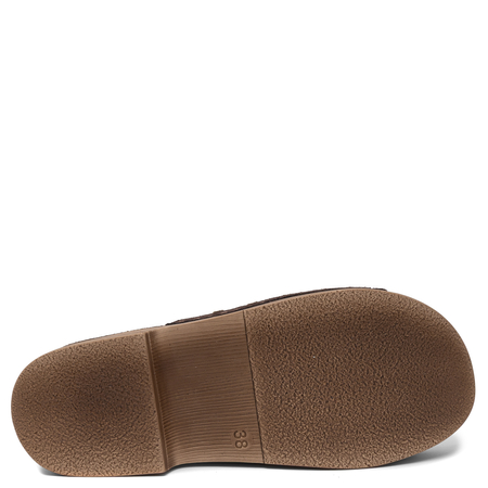 Inblu Comfortable Suede Women's Mules On Platform Brown TF0002KU-043