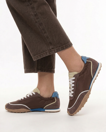 Hoff Brown Leather Urban Sneakers 12661021
