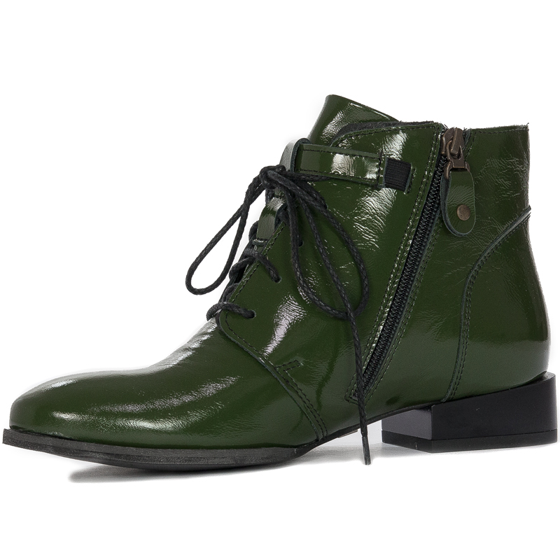 Maciejka 5743A-45/00-7 Women's Green Leather Boots