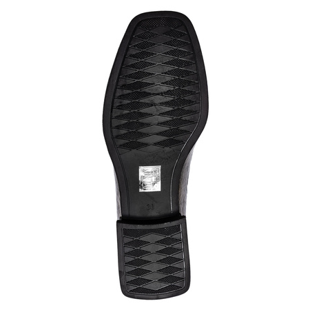 Boccato Leather Patent Crinkle Slip-On Shoes Insulated Brown 049-1738-120