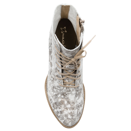 Maciejka Gold Lace-up Boots