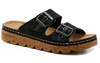 Rieker Women's Flip Flops Black 
