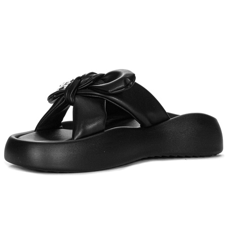 GOE Women's Black leather mules