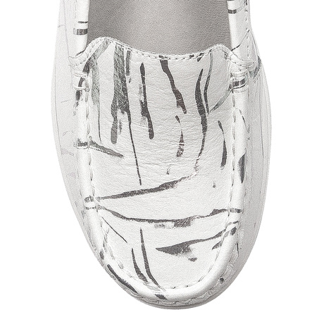 Artiker White & Silver Women's Flat Shoes