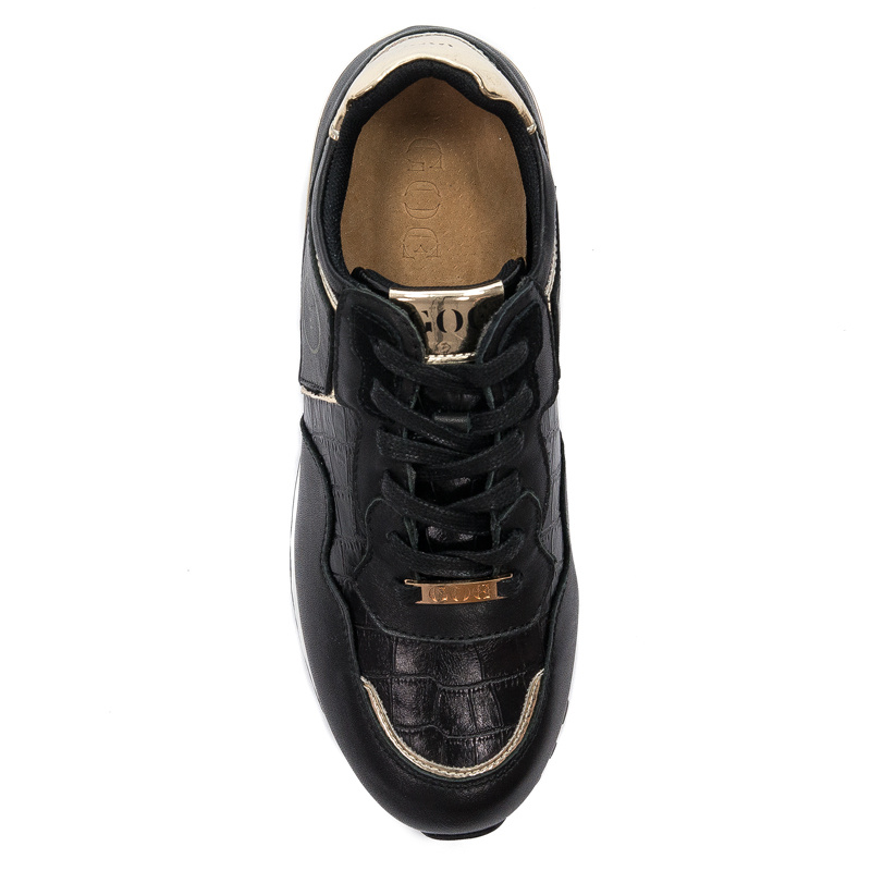 GOE II2N4080 Black Gold Sneakers