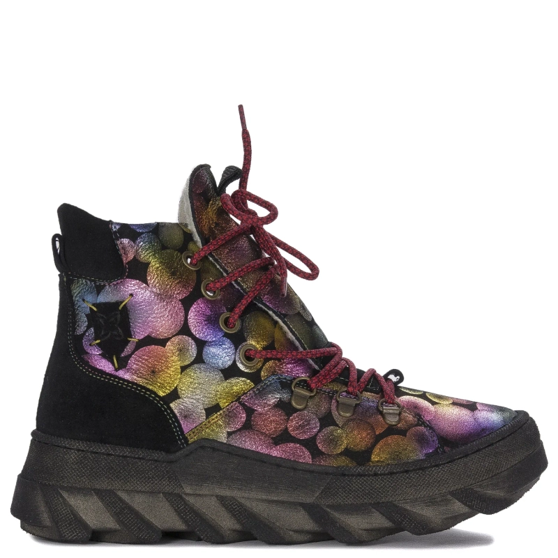 Maciejka Multicolor Women's Lace-Up Boots