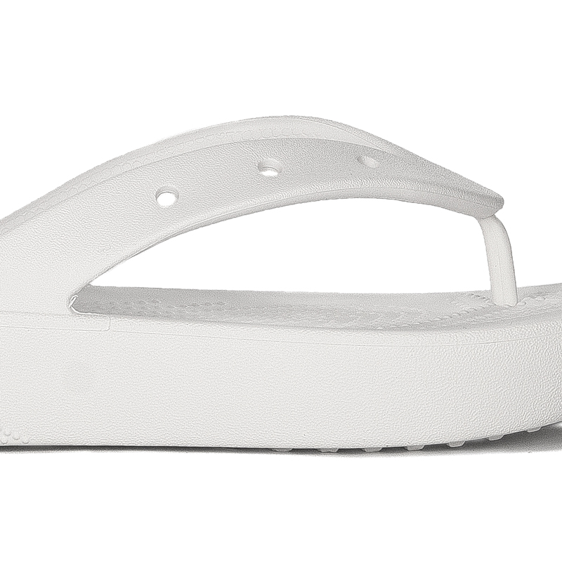 Crocs Klapki Damskie White Platform Flip Białe
