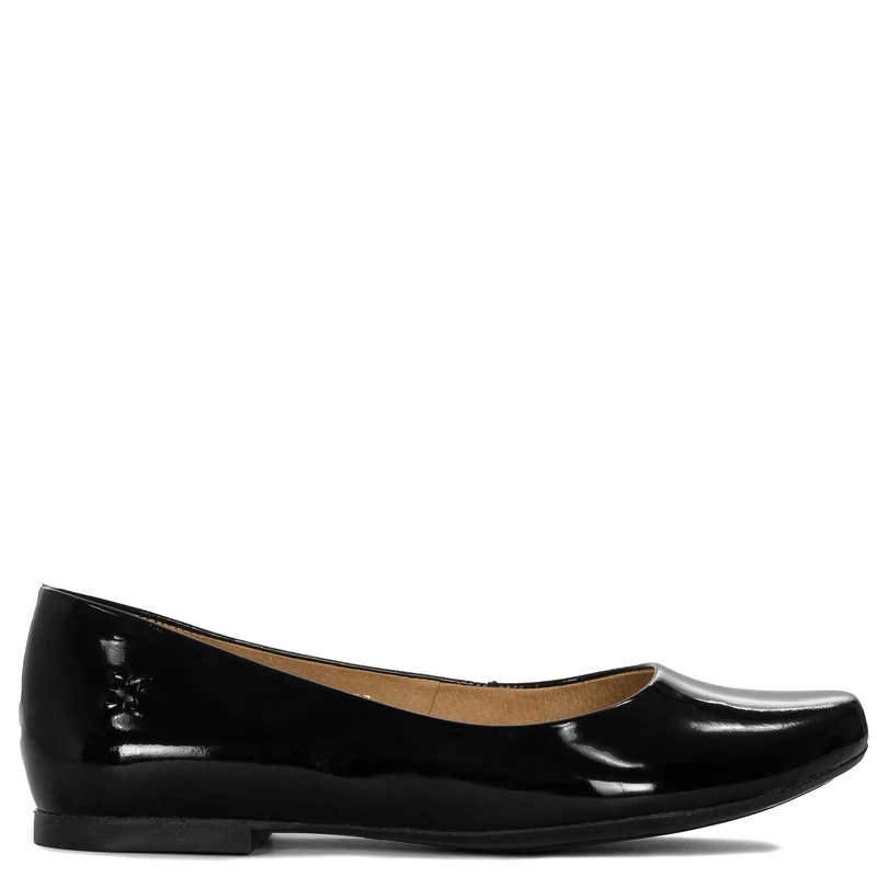  Maciejka Leather Ballerinas Black Patent Leather