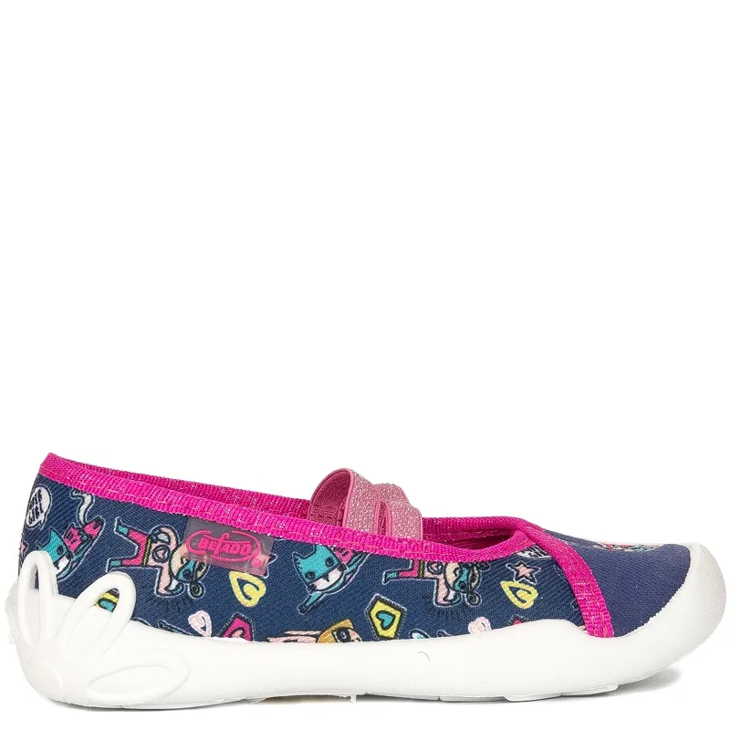 Befado Children's girls ballerinas shoes Blanca Navy