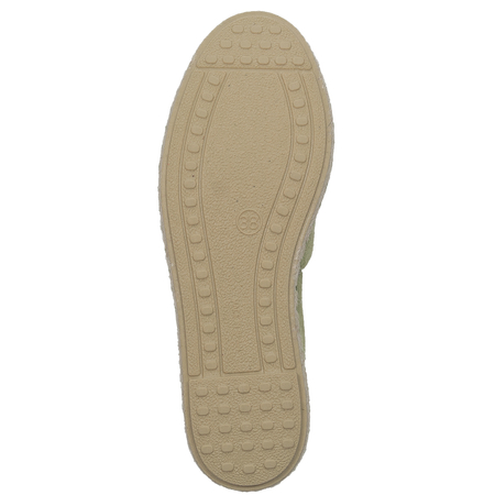 Verbenas Espadryle damskie Carmen Serraje Kelp zielone