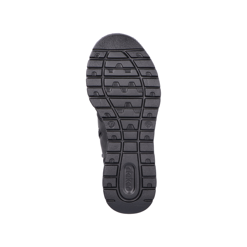 Rieker Ocieplane Trzewiki Sznurowane Czarne M6023-45-BLACK