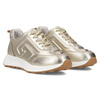 Filippo Gold Leather Sneakers