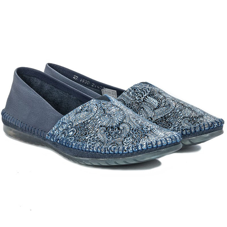 Maciejka 01930-68/00-0 Navy Flat Shoes