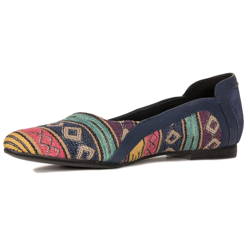 Maciejka Navy Blue Ballerina Shoes