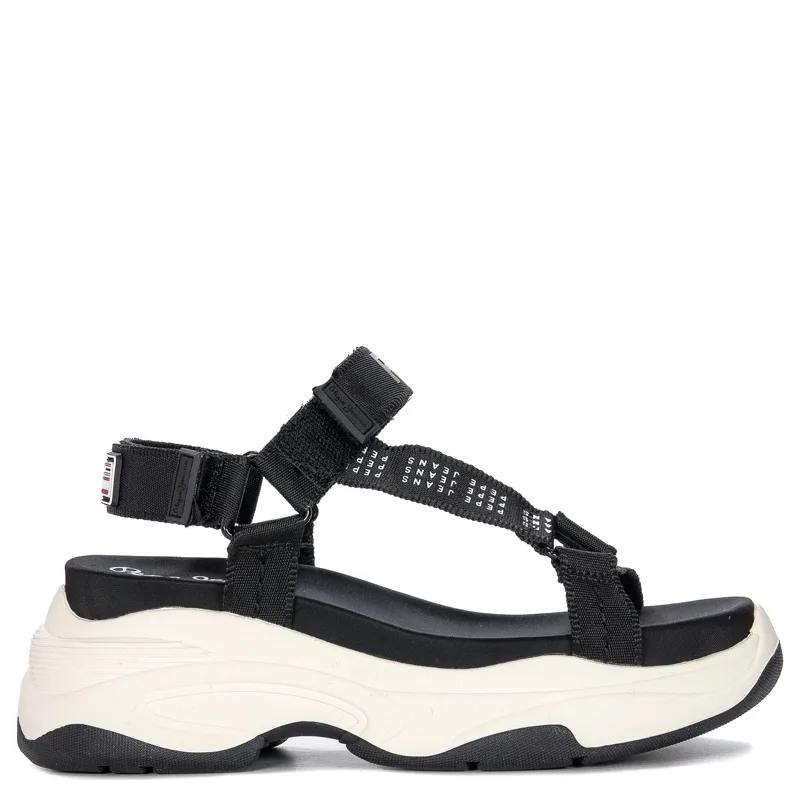 Pepe Jeans Black Grubo Logo Sandals