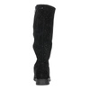 S.Barski Women's spring openwork flat black boots