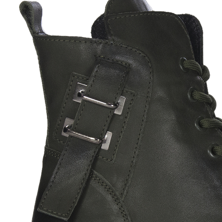 Boccato Women's Khaki Leather Boots