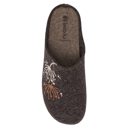 Inblu Women's Dark Brown Slippers