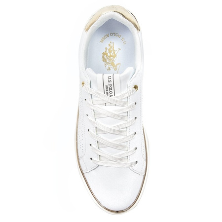 U.S.Polo Assn. Sneakersy buty damskie na platformie White Białe