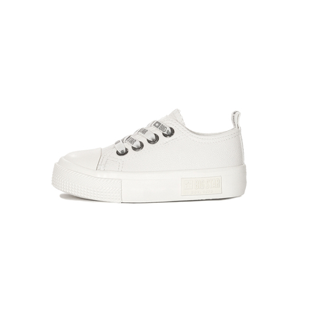 Big Star White children's slip-on sneakers