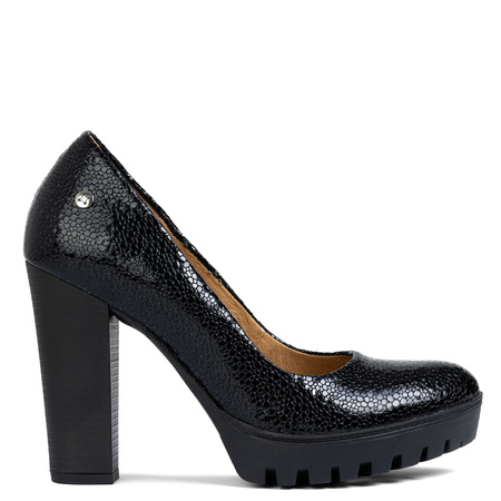 Maciejka Patent Leather Platform Pumps Black 2629W-05-00-1