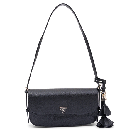 Guess Elegant Small Classic Bag With Decorative Charm Black HWZG2227190-BLACK