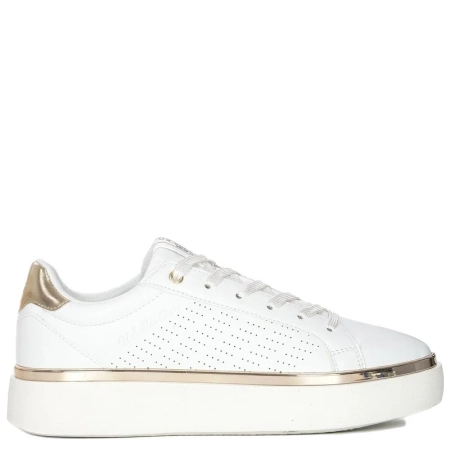 U.S.Polo Assn. Sneakersy buty damskie na platformie White Białe